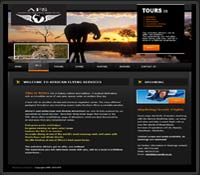 African Flying Tours Website Design