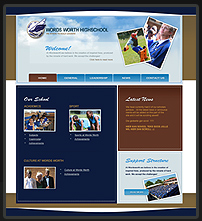 Words Worth Highschool Website Design